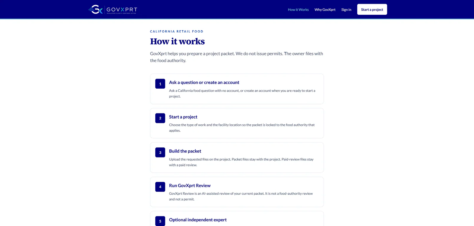 Gov Expert — How it works