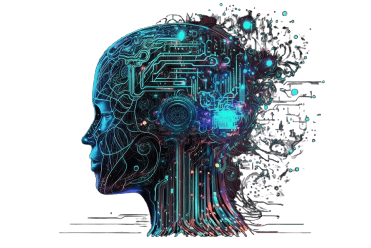 AI Head Illustration